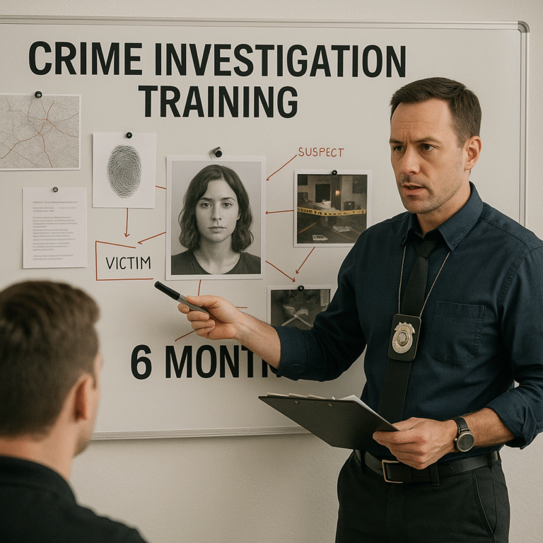 6 Months Crime Investigation Training Program 2025